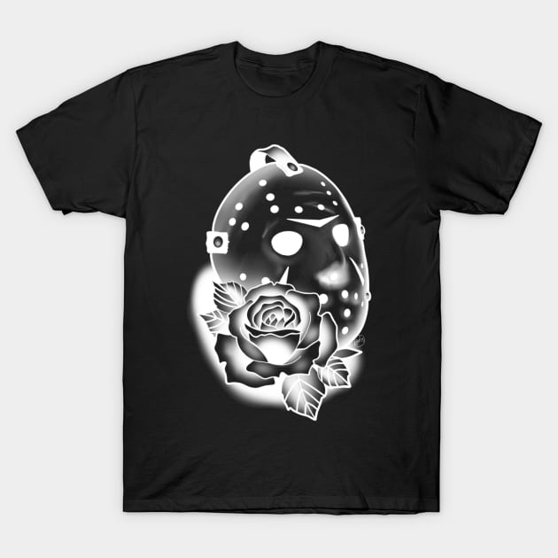 Fridaythe13th white T-Shirt by Glockink